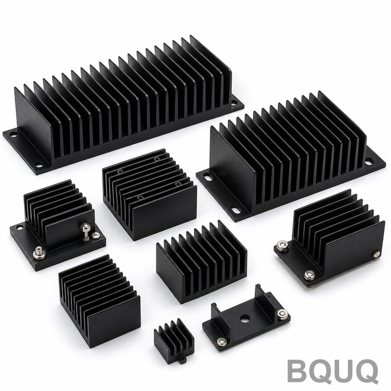 Colección de Disipadores de Aluminio Anodizado Neg