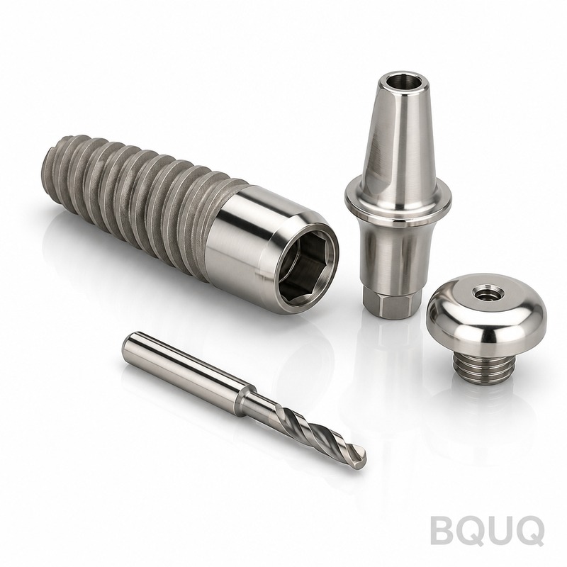 Piezas de Implantes Dentales Mecanizadas por CNC |
