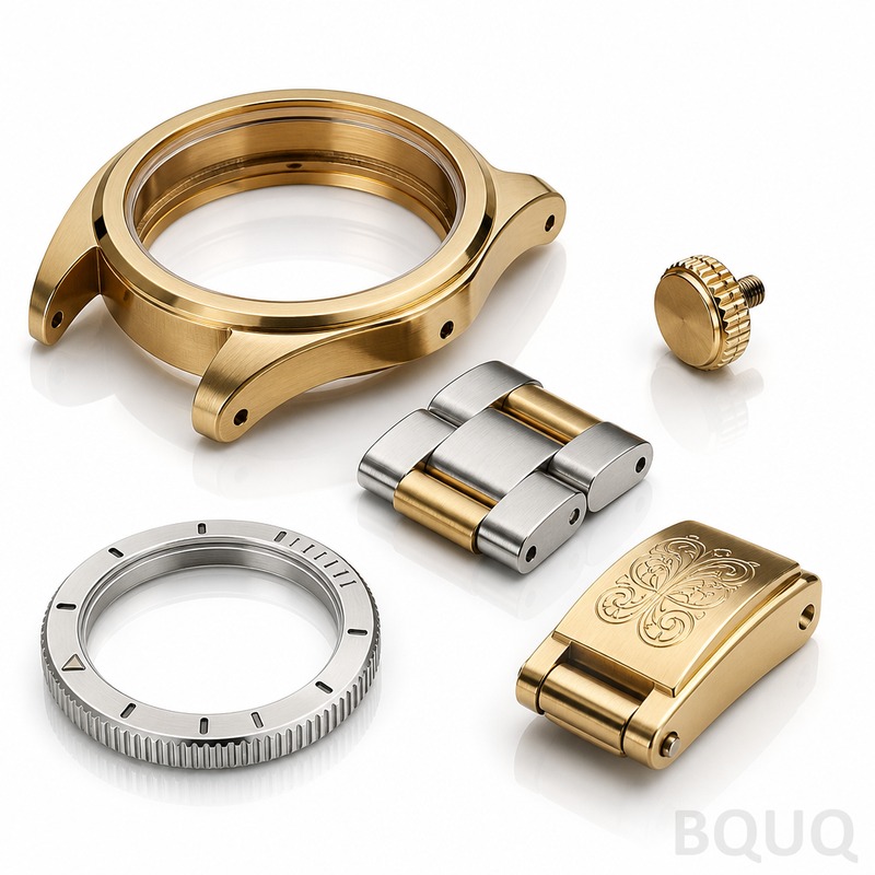 Piezas de Caja de Reloj Mecanizadas por CNC en Latón BQUQ | Fabricación de Precisión para Relojes