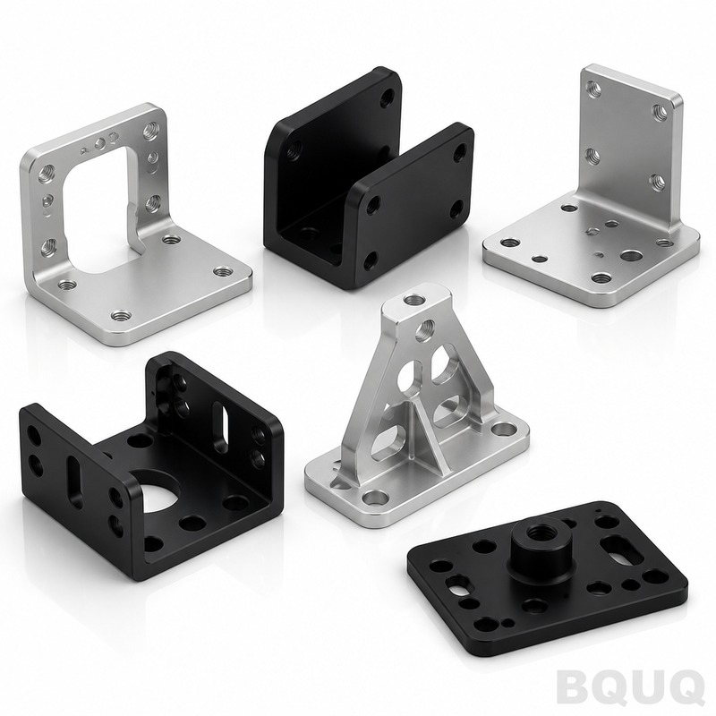 Soportes de Aluminio Fresados CNC Personalizados de la Fábrica de Precisión BQUQ