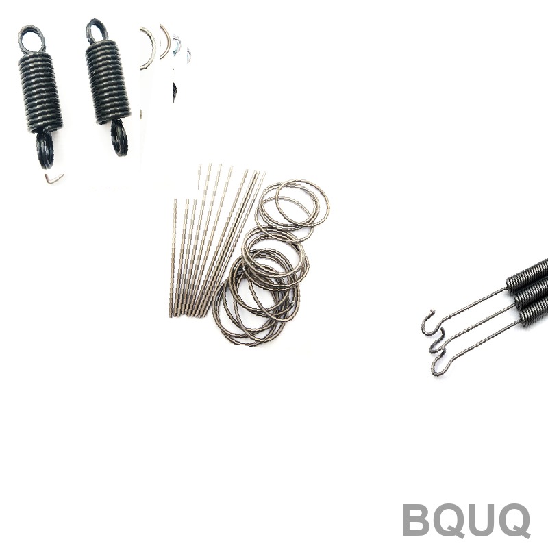 Colección de Resortes de Extensión a Tensión con Recubrimiento de Zinc | BQUQ Fabricación de Precisión
