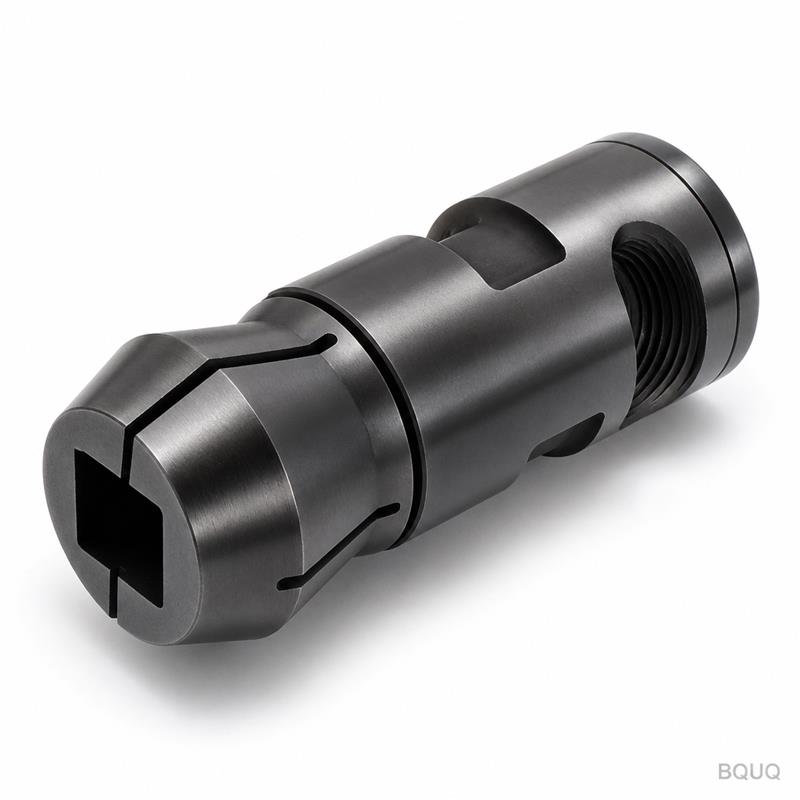 BQUQ Pinza Endurecida Tipo 46 para Torno Automático con Agujero Cuadrado Mecanizada por CNC
