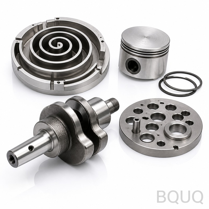 Piezas de Espiral para Compresor Mecanizadas con P