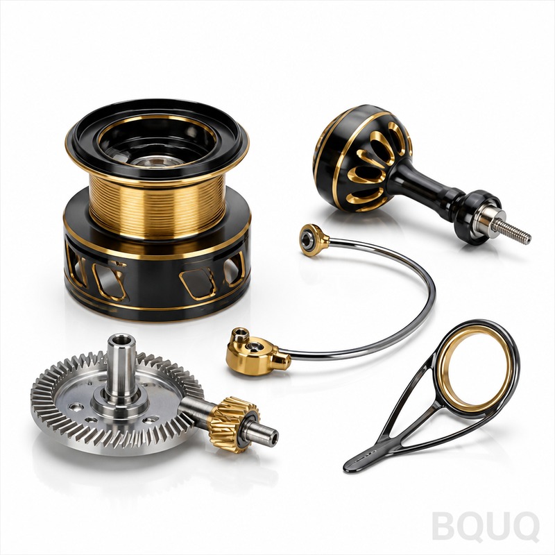 Piezas de Carrete de Pesca Mecanizadas por CNC | Componentes de Alta Precisión para Carretes por BQUQ