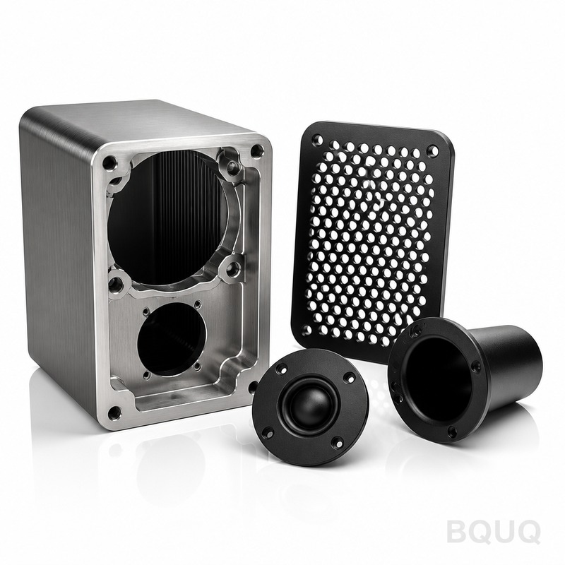 Piezas de Carcasa para Altavoces Mecanizadas por CNC | Fabricación de Precisión BQUQ