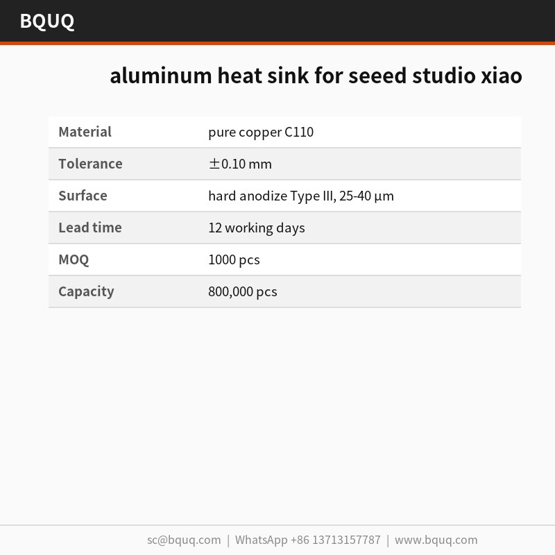 disipador de calor de aluminio para Seeed Studio XIAO