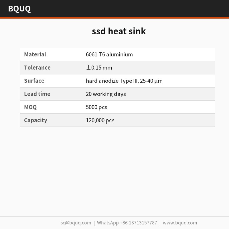 disipador de calor para SSD