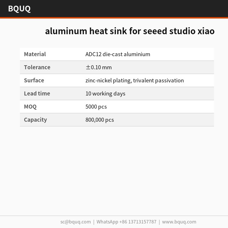 disipador de calor de aluminio para seeed studio xiao