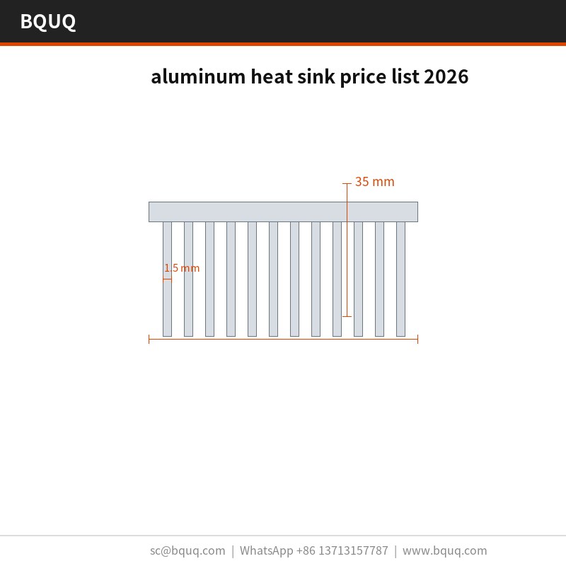 Lista de precios de disipadores de calor de aluminio 2026