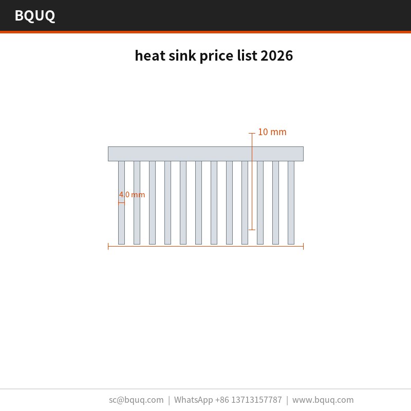 Lista de precios de disipadores de calor 2026
