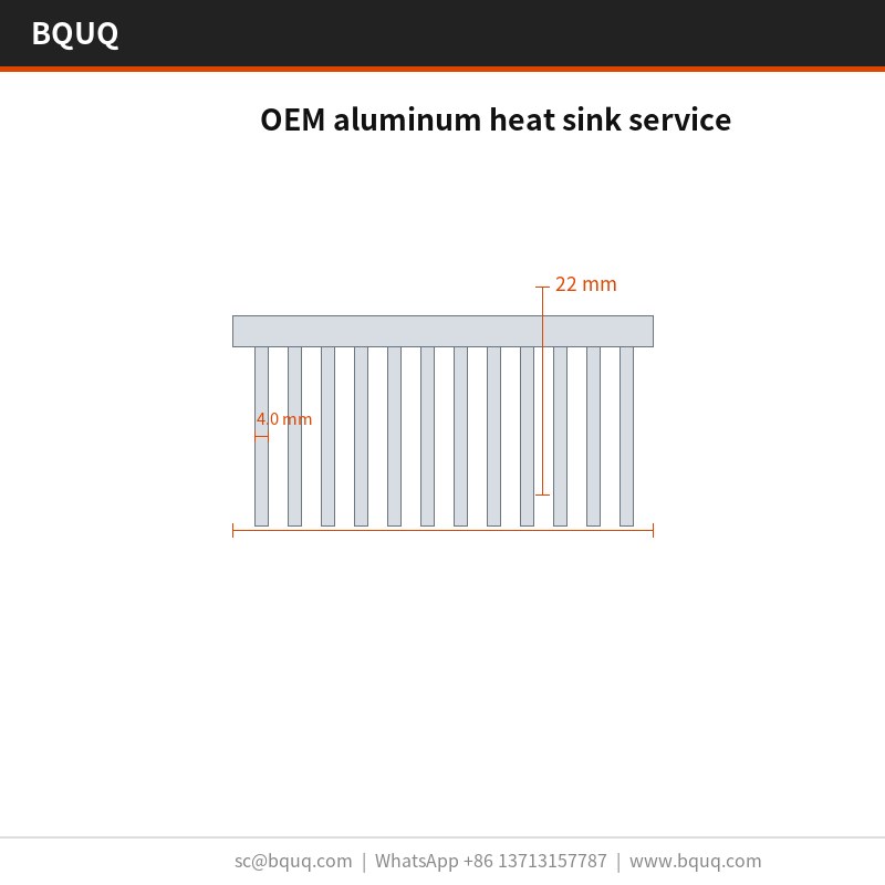 Servicio de disipadores de calor de aluminio OEM