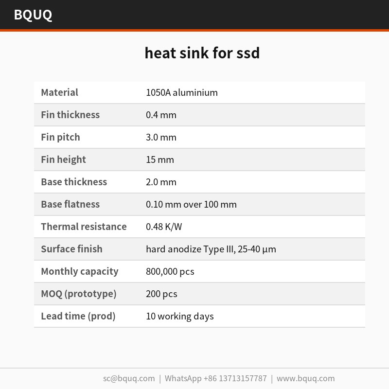 disipador de calor para SSD