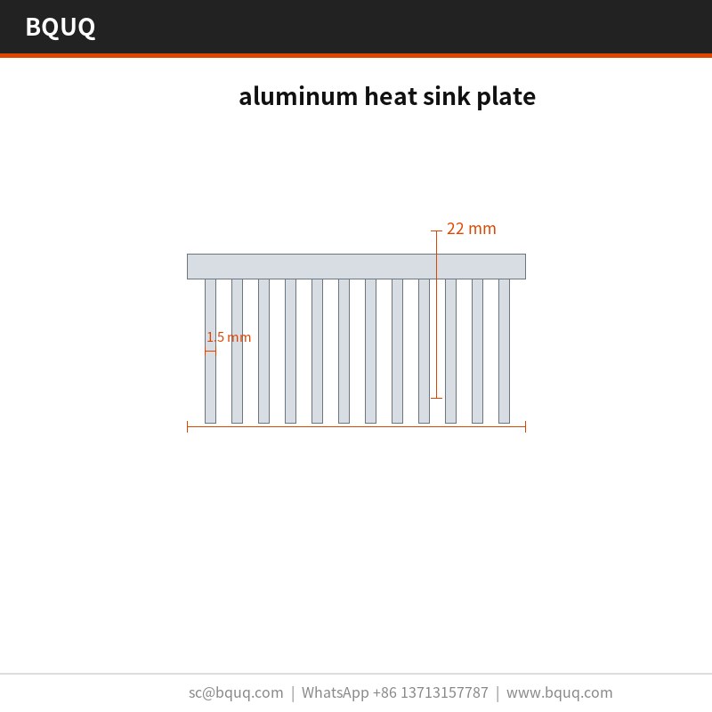 placa disipadora de calor de aluminio