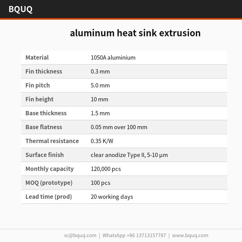 extrusión de disipador de calor de aluminio