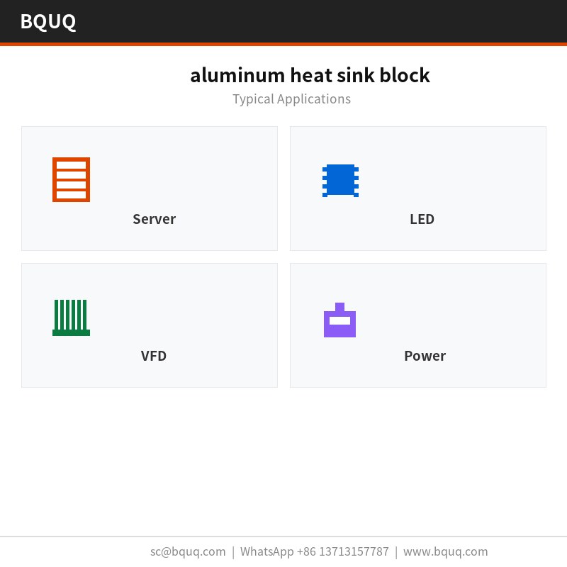 bloque disipador de calor de aluminio