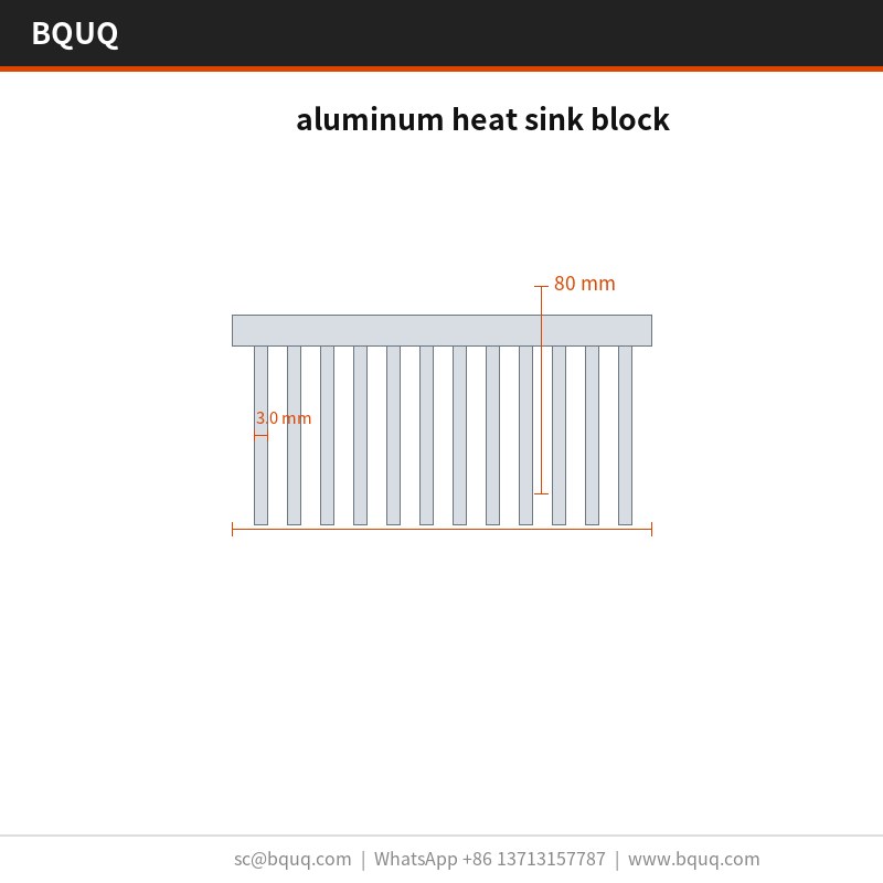 bloque disipador de calor de aluminio