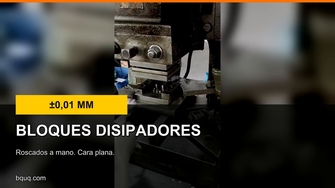 Bloques disipadores de aluminio | Mecanizados y roscados a mano M3-M12