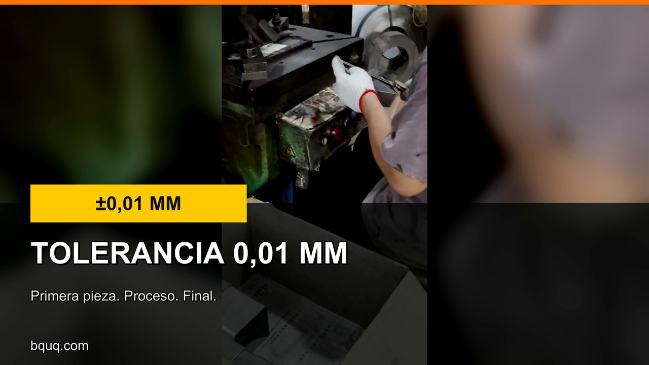 Piezas estampadas a ±0,01 mm | Primera pieza, proceso, inspección final